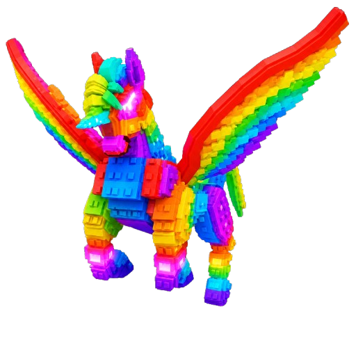 Rainbow Celestial Pegasus