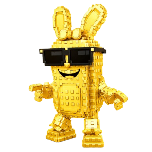 Gold Boppin Bunny