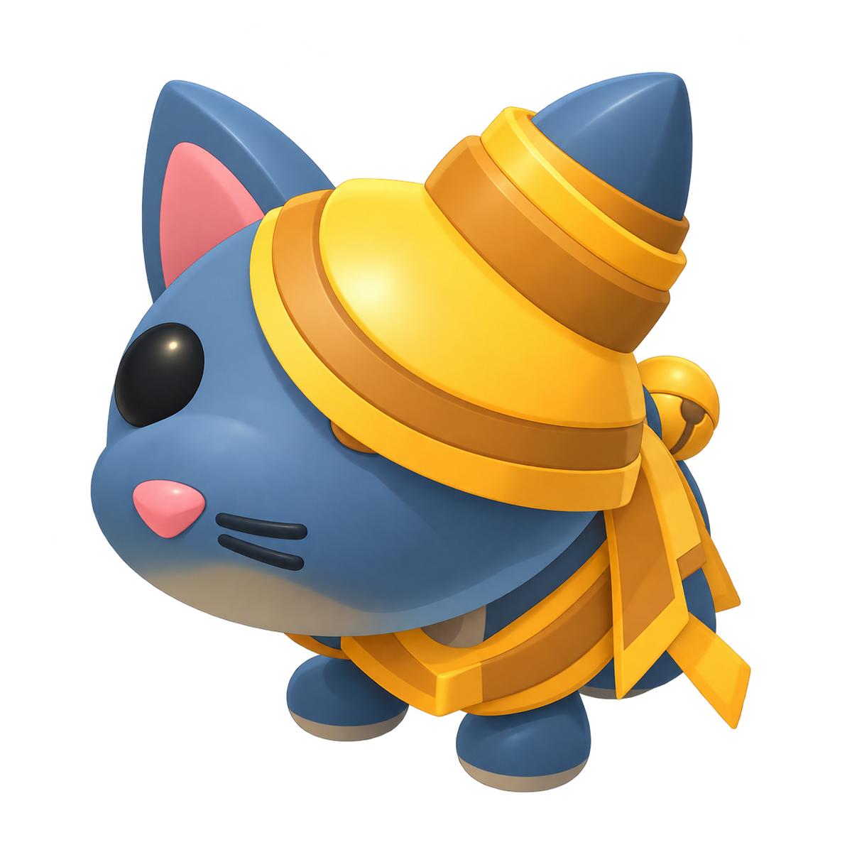 Halloween Golden Mummy Cat