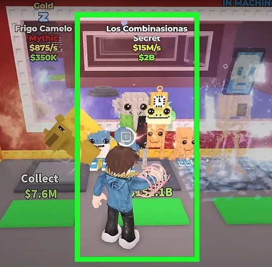 Join the game and take your items