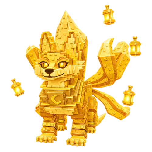Gold Foxini Lanternini